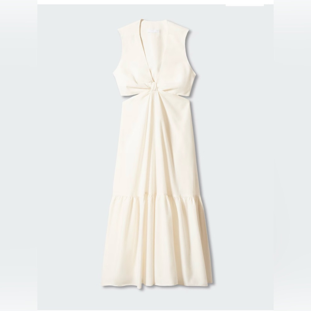 Knot dress with openings